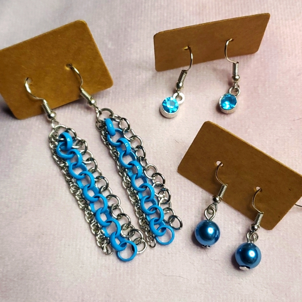 Blue Earring Bundle NWOT